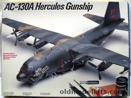 Testors 1/72 Lockheed AC-130A Hercules Gunship - 16th Special Operations or 1st SOWg, 691 plastic model kit